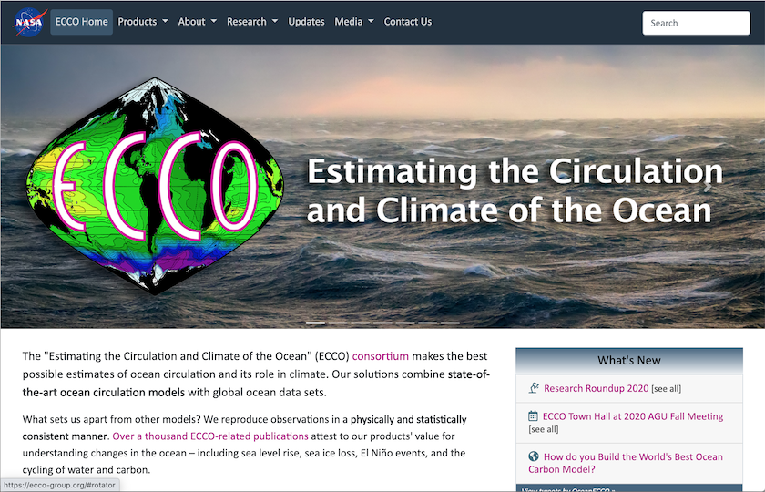 ECCO Consortium web page